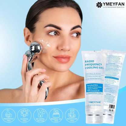 Conductive Microcurrent Facial Gel — Hydrating Primer with Hyaluronic Acid & Ceramide NP, Fragrance-Free RF Gel