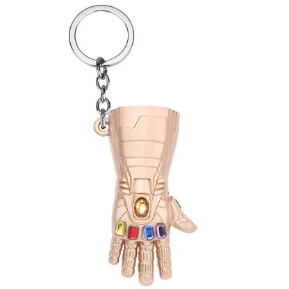 Marvel Iron Man Infinity Gauntlet Keychain – Avengers Infinity Stones Pendant for Fans Gift