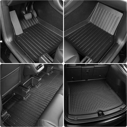 XPE All-Weather Floor Mats for Tesla Model 3/Y (2021-2024) – Waterproof Non-Slip Rubber Trunk Cargo Liner