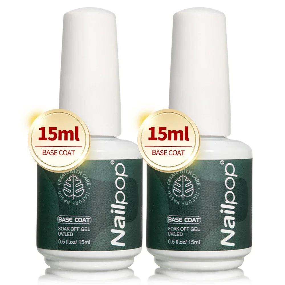 Nailpop Nail Dehydrator & Primer — Acid-Free Natural Nail Prep for Acrylic & UV Gel, Fast Dry Superior Bonding Set