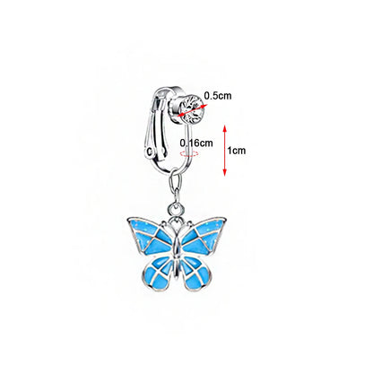 Faux Snake Belly Ring – Fake Clip-On Umbilical Navel Piercing, Belly Button & Cartilage Body Jewelry