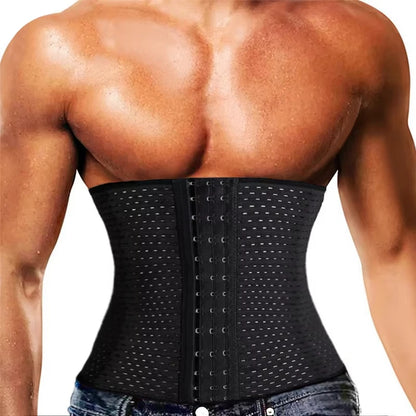 Men’s Waist Trainer Corset Shapewear, High Compression Slimming Abdomen Belt Body Shaper Workout Girdle Modeling Strap Faja