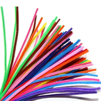 100/50PCS Chenille Stems Bulk – 22 Colors Pipe Cleaners for Kids’ Crafts, DIY Art Projects & Decorations (6mm x 12in)