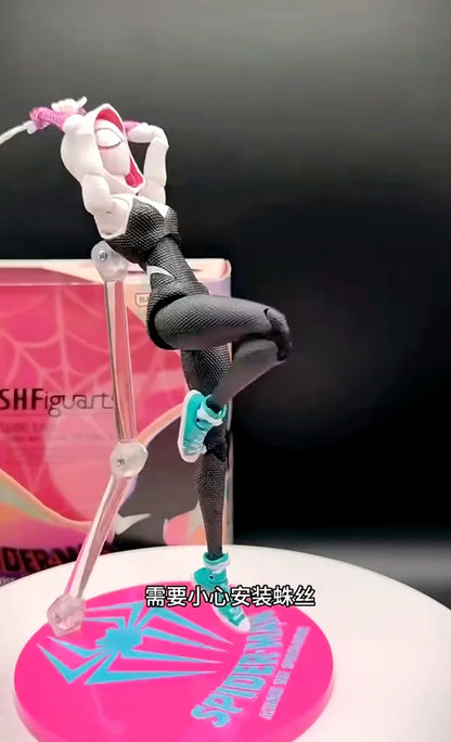 SHF Figuarts Super Gwen Action Figure – Spider-Gwen Gwen Stacy Collectible Model Toy