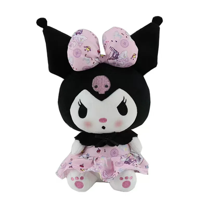 Sanrio Strawberry Kuromi Plush Pillow – Soft Stuffed Animal Toy & Doll Gift for Girls (Strawberry Melody)