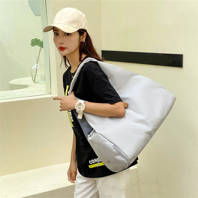 Women’s Yoga Mat Bag – Fitness Shoulder Tote for Gym, Sports, Travel, Dry/Wet Storage