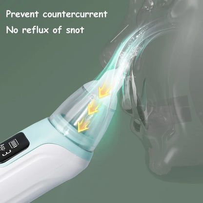 3-in-1 Rechargeable Nasal Aspirator - Portable Electric Nose Cleaner for Babies and Children