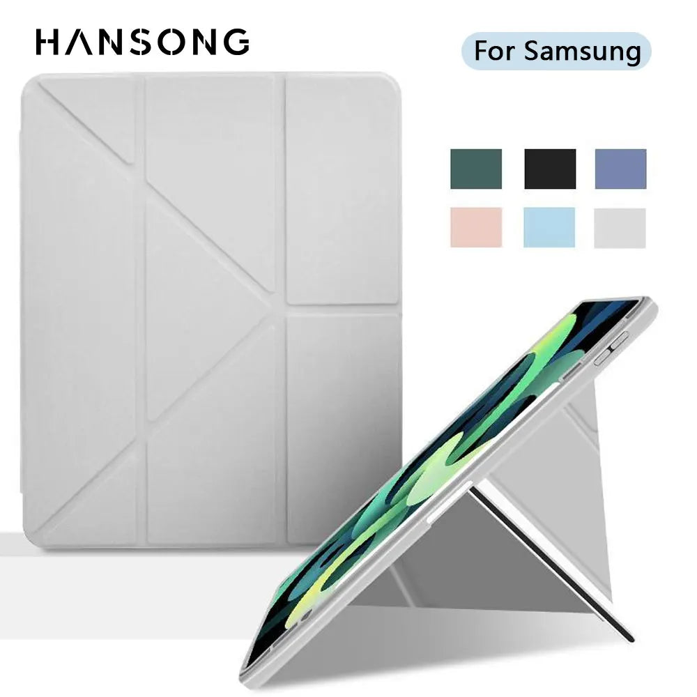 Samsung Galaxy Tab Case — Compatible with Tab A8 10.5, S6 Lite 10.4, S7/S7 Plus/FE, S8/S8 Plus, S9/S9 Plus 11–12.4″ Cover