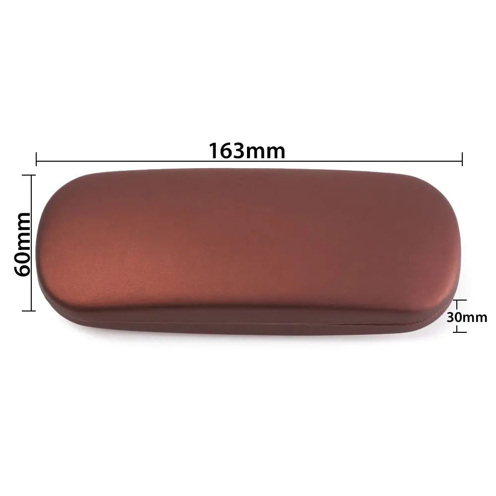 PU Pearlescent Glasses Case - Hard Protective Eyewear Box for Men & Women Myopia, Reading Glasses & Sunglasses