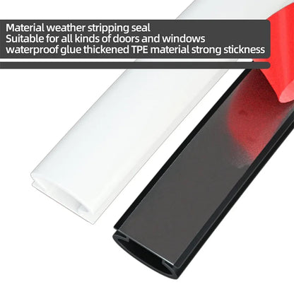 Window Weather Sealing Strip - 6M Self-Adhesive Dustproof Soundproof Door & Window Insulation Tape 10×6mm