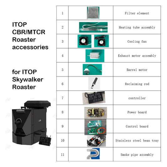 ITOP CBR/MTCR Roaster Accessories – Replacement Parts for ITOP Skywalker Roaster