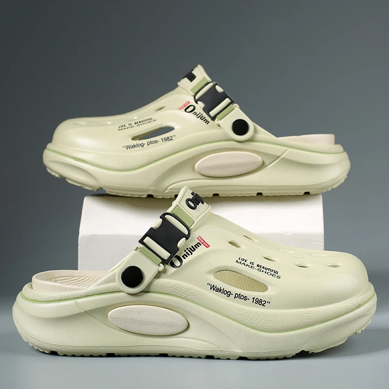 Men’s Classic Summer EVA Clogs – Breathable Anti-Slip Beach & Garden Slide Sandals