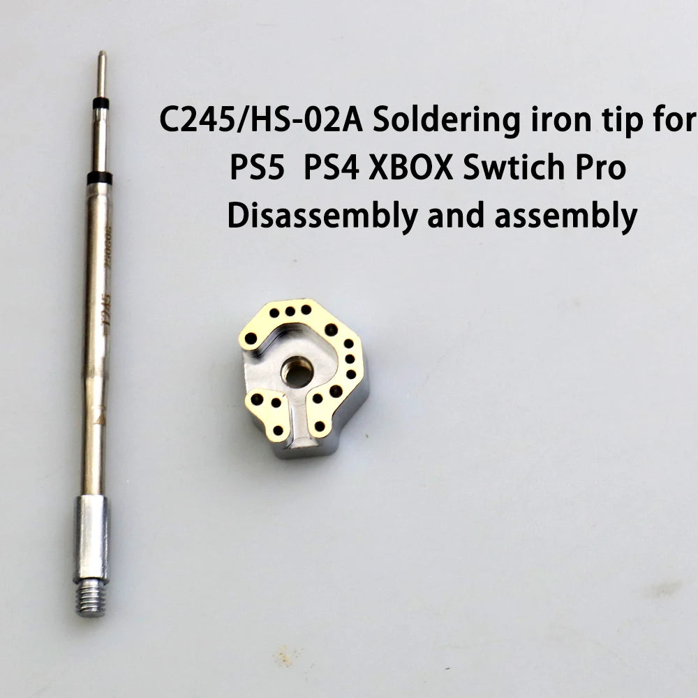 Joystick Soldering Iron Tip Heating Mold - T12/C245/TS100/936 Tool for PS4, PS5 & Switch Controller Repair