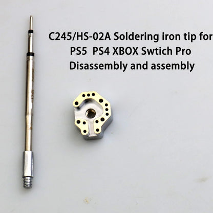 Joystick Soldering Iron Tip Heating Mold - T12/C245/TS100/936 Tool for PS4, PS5 & Switch Controller Repair