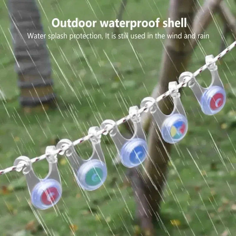 10-Group LED Atmosphere Rope Lights - Waterproof Outdoor Tent, Camping & Party Decoration Lamps