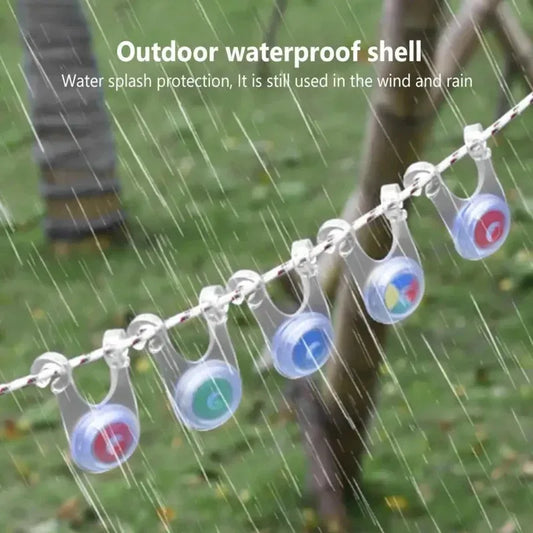 10-Group LED Atmosphere Rope Lights - Waterproof Outdoor Tent, Camping & Party Decoration Lamps