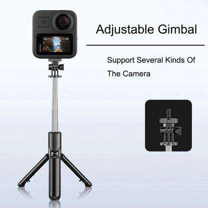 Wireless Bluetooth Selfie Stick Tripod – Foldable & Portable with Fill Light and Remote for iPhone & Android Phones