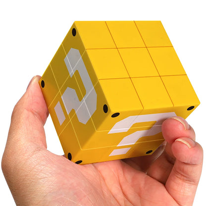 ZIINA STAR 3x3 Question Mark Speed Cube – Yellow Puzzle Cube for Adults and Birthday Gifts