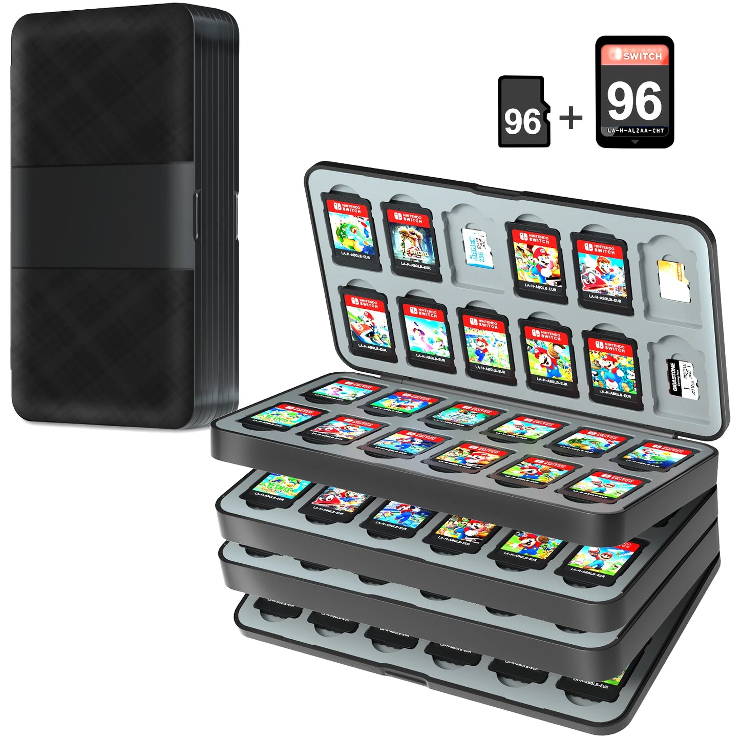 Nintendo Switch Game Card Storage Case – 96/72/48 Slot Holder for Switch, Lite & OLED