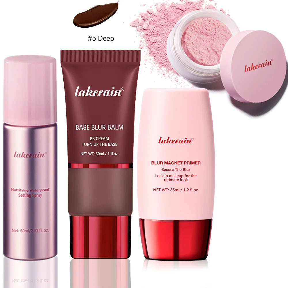 Ultimate Blurring Setting Powder Kit — Travel Size Primer, Waterproof Spray & Oil Control