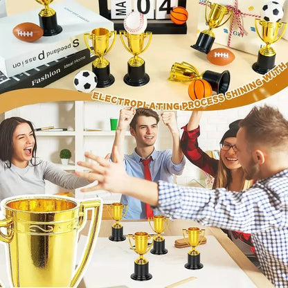 20-Piece Elegant Tower Trophy Awards - Decorative Trophies for Corporate Events, School Competitions, Celebrations, and Gifts