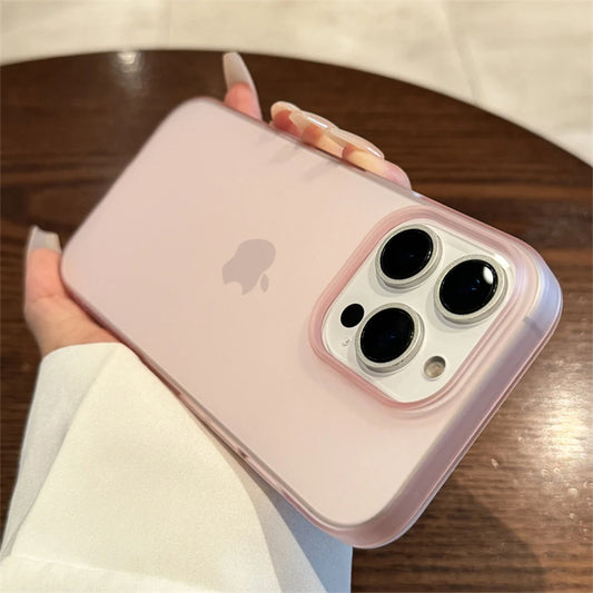 Soft Matte Transparent Candy Phone Case for iPhone 11–17 Pro Max - Shockproof Silicone Bumper Cover
