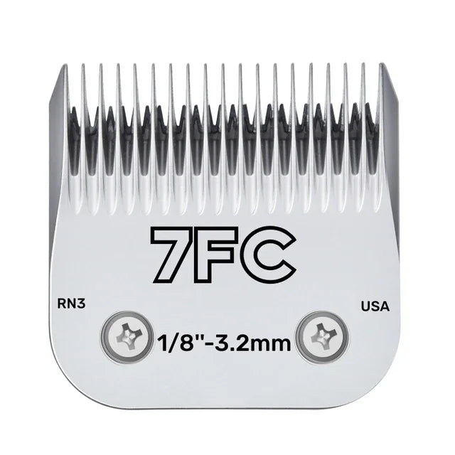 Professional Pet Dog Clipper Blades Set (3F–50#) – Compatible with Andis, Oster A5 & Wahl KM Animal Grooming Clippers Replacement Blades