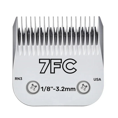 Professional Pet Dog Clipper Blades Set (3F–50#) – Compatible with Andis, Oster A5 & Wahl KM Animal Grooming Clippers Replacement Blades