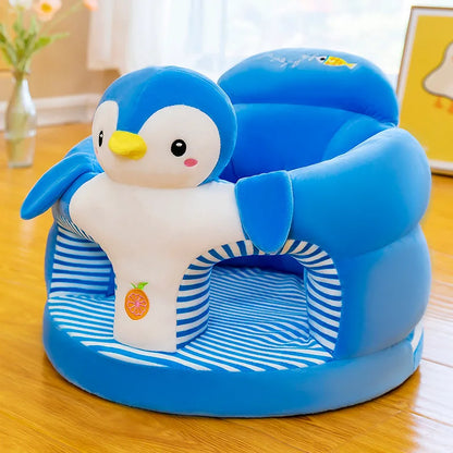Cute Baby Sofa Support Seat Cover - Plush Toddler Learning Chair for Sitting, Feeding & Comfortable Baby Nest Cushion