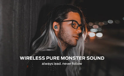 Monster Clarity 101 AirLinks TWS Earbuds | ENC Noise-Cancelling Waterproof Bluetooth Headphones