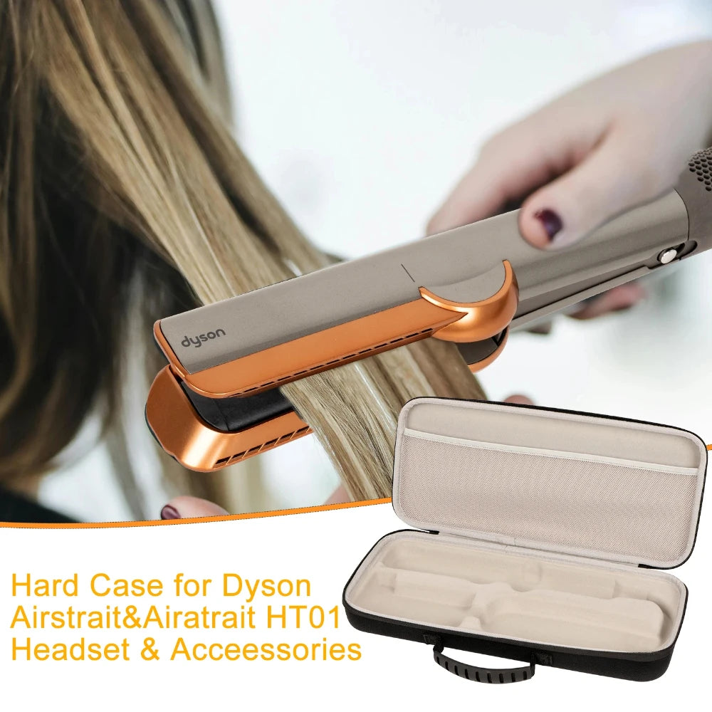 Hard EVA Travel Case for Dyson Airstrait HT01 – Portable Storage Box for Hair Straightener Accessories