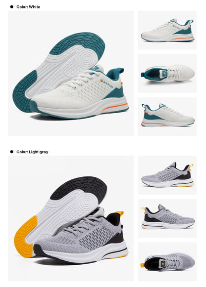 Baasploa Men’s Sport Shoes – Breathable Mesh Running & Casual Sneakers, Non-Slip Comfortable Outdoor Walking Shoes