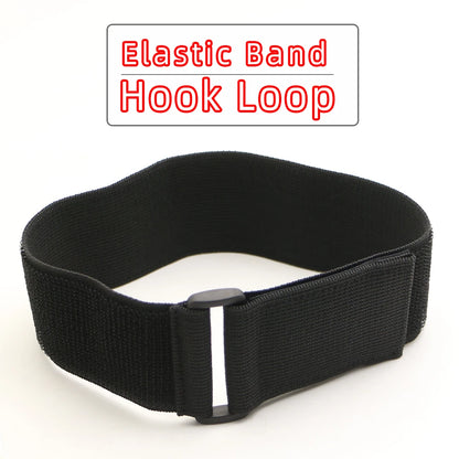 Adjustable Elastic Hook-and-Loop Straps - Reusable Nylon Cable Ties with Reverse Buckle Fastener for Sports and Everyday Use
