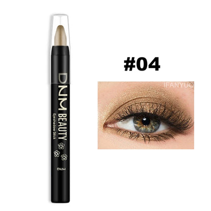 16-Color Pearlescent Eyeshadow Sticks – High Pigment Waterproof Glitter Eye Makeup Pencil, Long-Lasting & Smudge-Proof