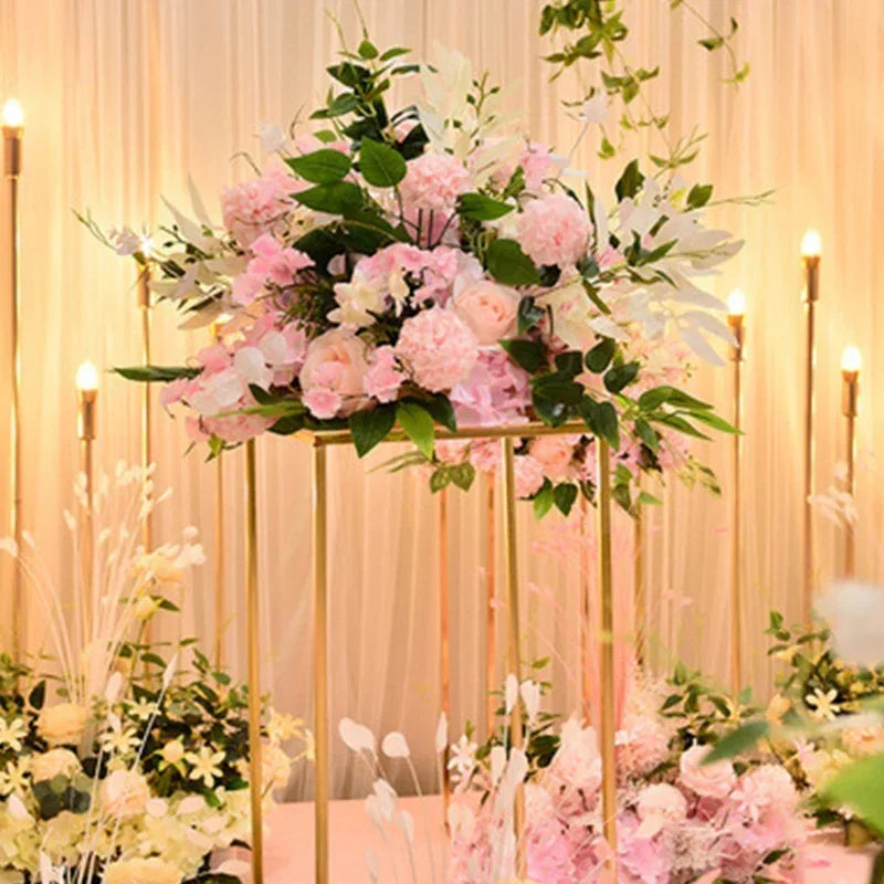 Artificial Rose Flower Ball Centerpiece – Silk Pompom Floral Decor for Wedding Backdrop, Table Display & Photography Props