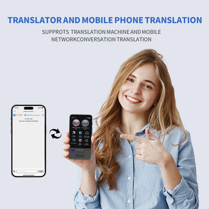 AI Language Translator Device – 138 Languages Two-Way Real-Time Voice Translation with ChatGPT Support for Travel & Business