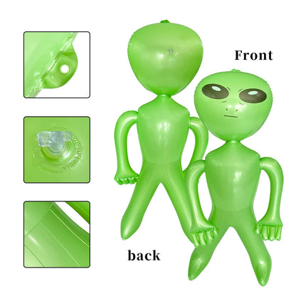 Inflatable Alien Toy –  33" & 63" Sizes, Perfect for Alien-Themed Halloween Parties & Gifts