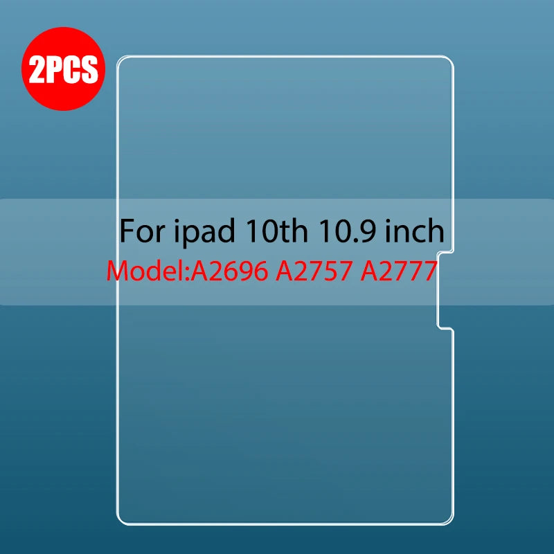 Tempered Glass Screen Protector for iPad 10.9 (10th Gen, 2022) – 9H Film for iPad 10