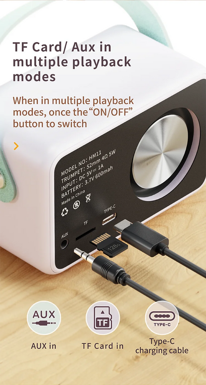 Wireless Portable Bluetooth Speaker — Mini Subwoofer Music Box with Hands-Free Function