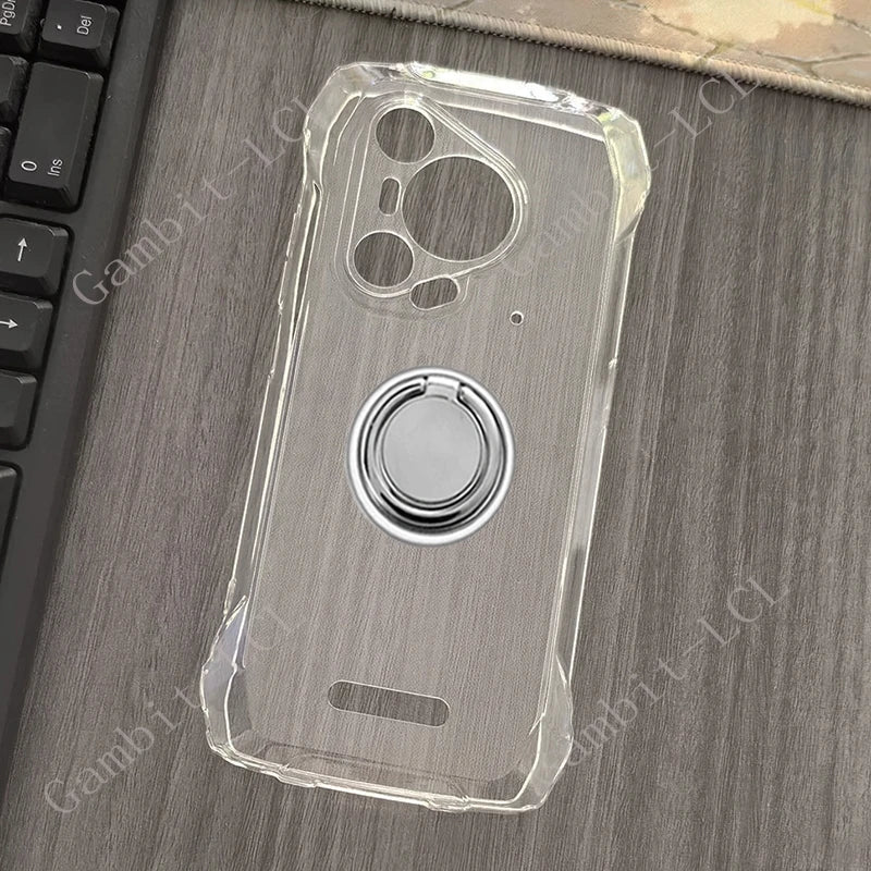 Blackview BL7000 2025 Phone Case - Shockproof Soft Cover with Back Ring Holder Bracket for 6.78" Display