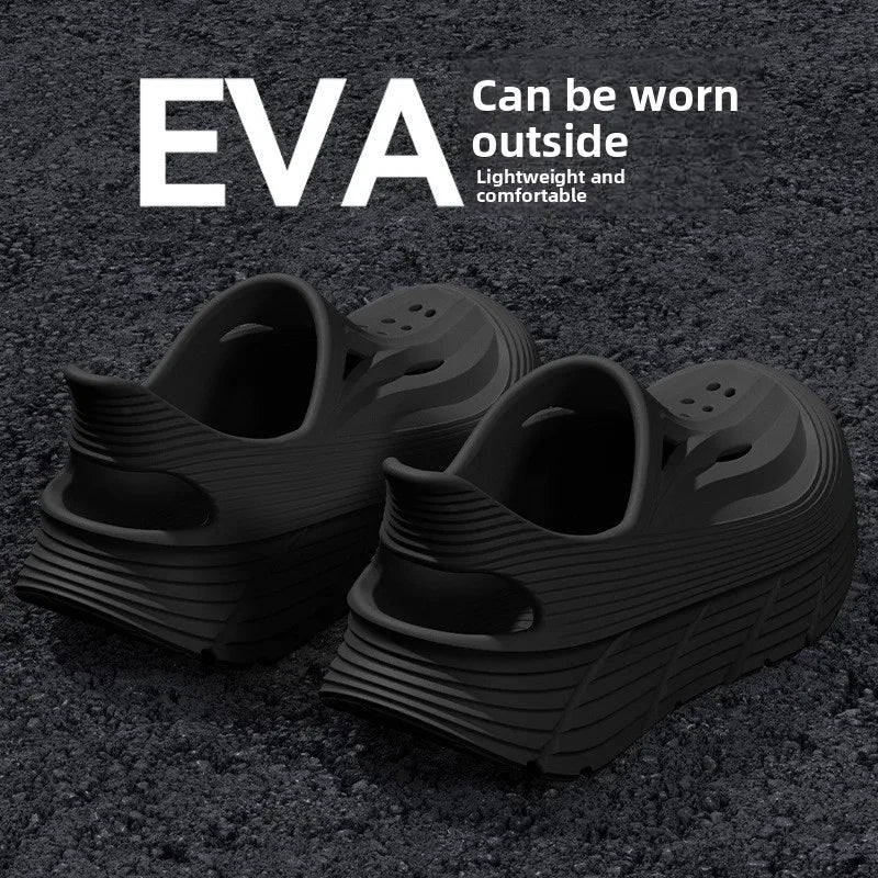 Men’s Summer EVA Slip-On Shoes - Non-Slip Breathable Outdoor Casual Slippers