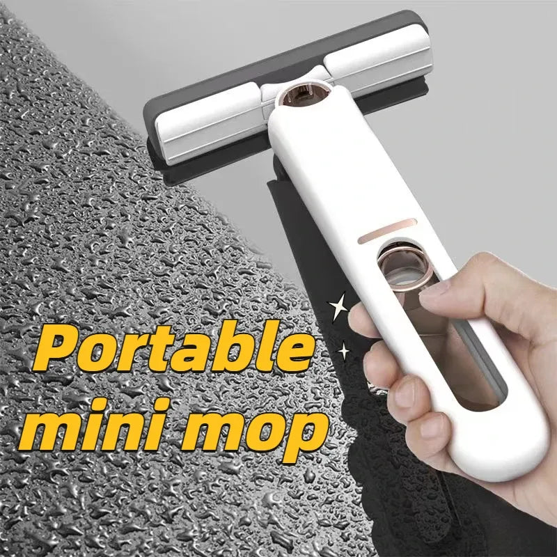 Mini Squeeze Mop - Versatile Cleaning Tool for Home, Kitchen, Car, Desk, and Glass Surfaces