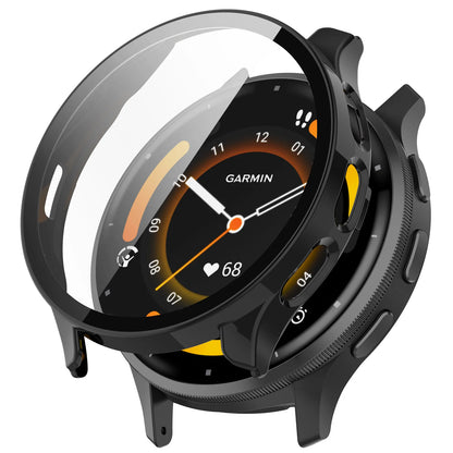 2-in-1 Tempered Glass Screen Protector + Hard Case for Garmin Venu 3/3S – Full Coverage Bumper Shell Accessory