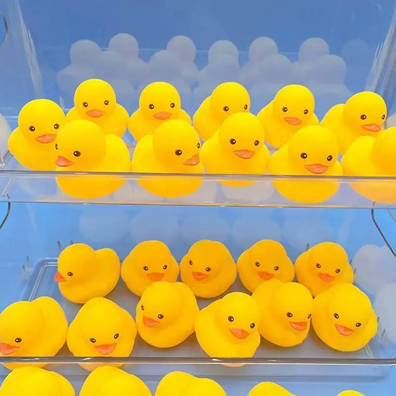 30-Piece Mini Rubber Duck Toy Set - Squeaky Swimming Ducks for Classroom Prizes, Home and Car Decor, Gifts, and Collectibles