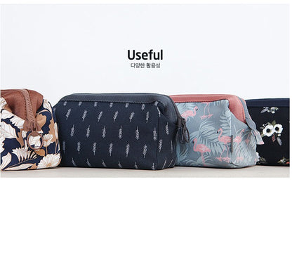 Women’s Flamingo Makeup Bag – Large Travel Toiletry & Cosmetic Organizer Pouch