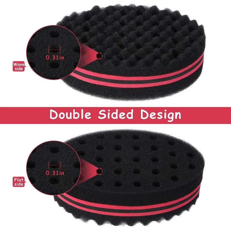 Men's Barber Hair Braider Set – Twist Sponge Gloves & Fork Comb for African Hair Styling & Salon Tools