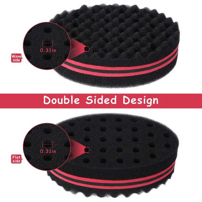 Men's Barber Hair Braider Set – Twist Sponge Gloves & Fork Comb for African Hair Styling & Salon Tools