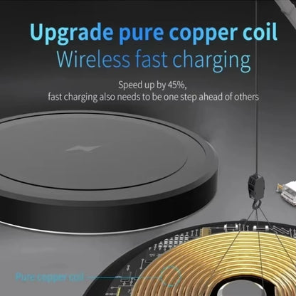Mini Magnetic Wireless Charger - Slim 15W Fast Charging Pad for iPhone 13–18 with Strong Magnetic Attachment