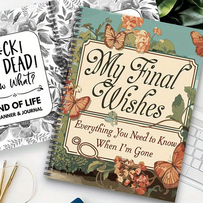 End-of-Life Planning Notebook – Final Arrangements Organizer for Beneficiary Info, Funeral Plans & Last Wishes Guide
