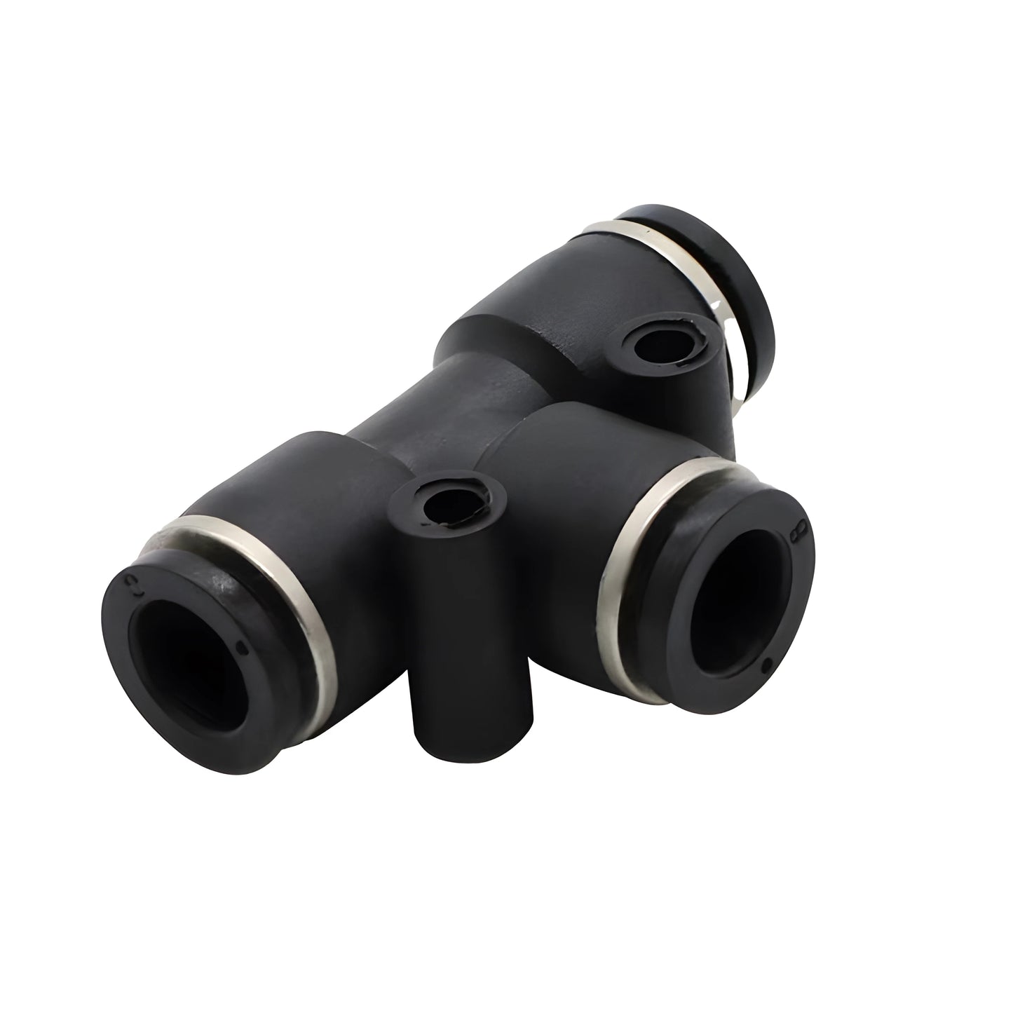 High Quality Pneumatic Air Tube Quick Connector Fitting – Black PU/PE/NY Pipe Fittings 3–16mm Industrial Hose Adapter Set